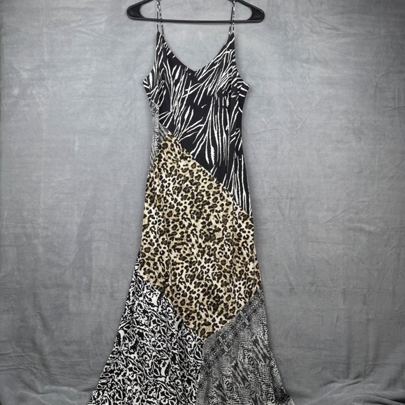 Kachel x Anthropologie Dresses & Skirts - Womens Animal Print Maxi Dress - Black & Tan